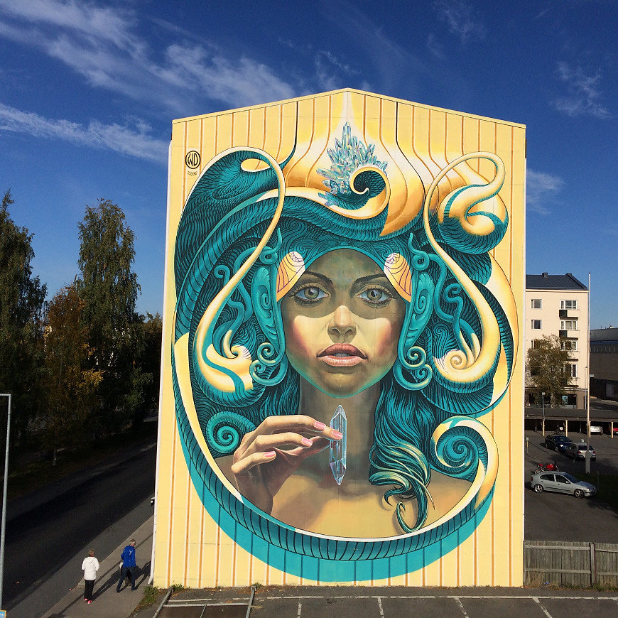 "Wild Drawing" Muralist "Street Artist" "Urban Artist" streetart mural grafitti surreal fantasy "Social criticism" "Contemporary art"