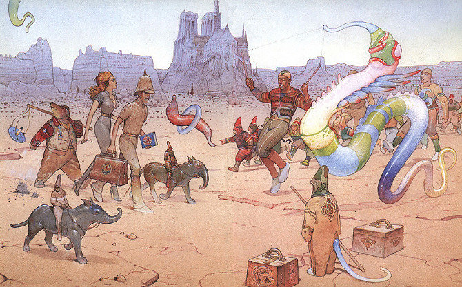 "Moebius" "Jean Giraud" "Major Grubert" art illustration comic indiecomics scifi surreal dystopia amazing imagination