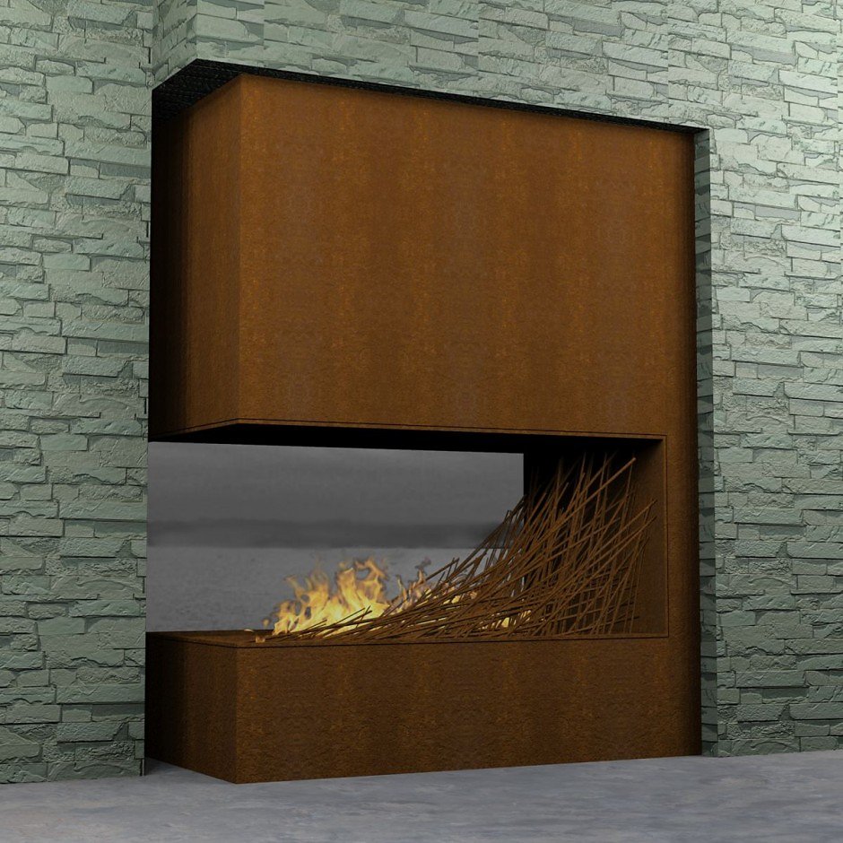 "Fire features" "by Elena Colombo" "interior design" "contemporary architecture" decoration "decorative fireplace"