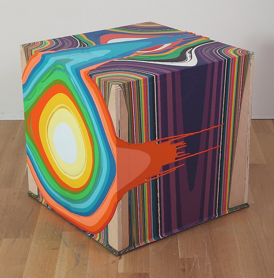 Holton Rower Tall painting contemporary art readymade psychedelic mesmerizing colorful random beautiful painting patterns