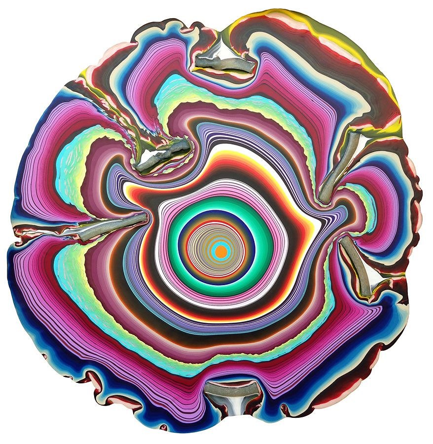 Holton Rower Tall painting contemporary art readymade psychedelic mesmerizing colorful random beautiful painting patterns